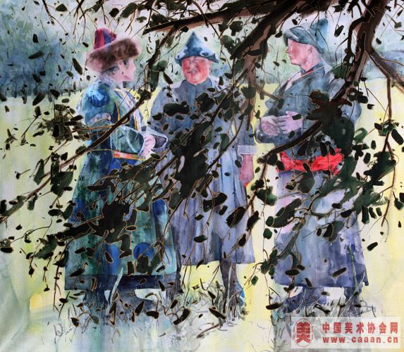 欢乐的草原——萨满文化节组画之一
